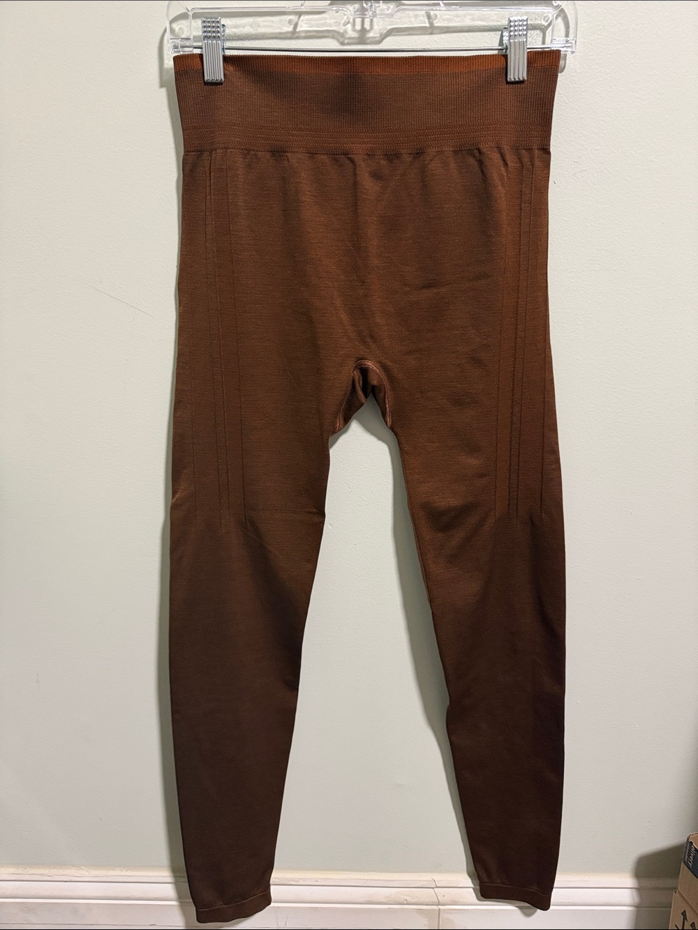 Stio Brown High-Waist Seamless Leggings